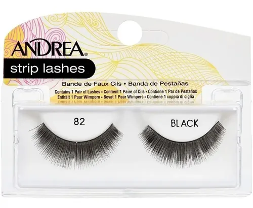 Tira de Pestañas Postizas Andrea Nº82 Black para un Volumen Natural