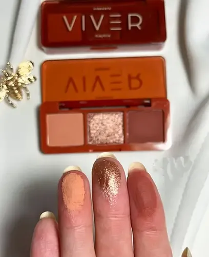 Trio Sombras Matte Metalizada Vibrante Viver Ruby Rose