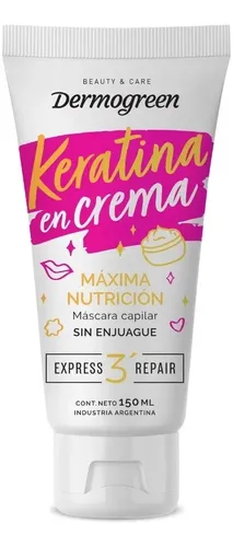 Dermogreen Keratina En Crema Mascara Maxima Nutrición X150ml