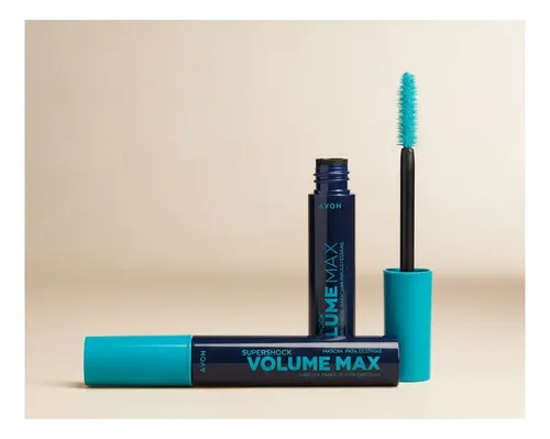 Máscara Para Pestañas Avon Supershock Volume Max Color Blackest black