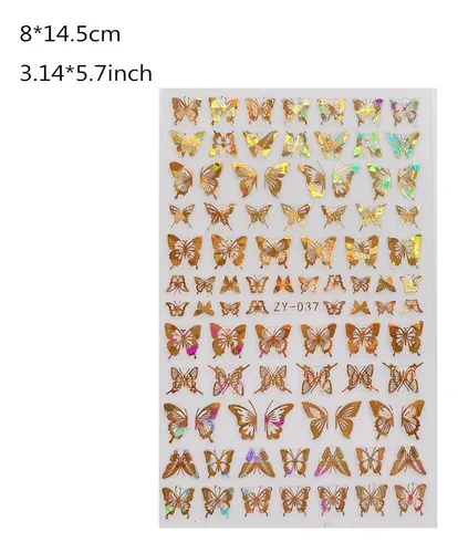 Adhesivo Para Uñas, Calcomanías Para Uñas, Hojas, Verano, A