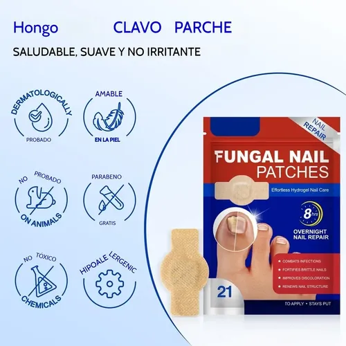 \\ Fc Parches Para Uñas Fúngicos 63pcs/caja De Parches Para