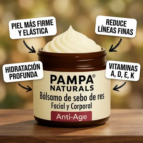 Crema Bálsamo Anti Age Sebo Res Beef Tallow Rosa Mosqueta