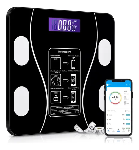 Balanza Baño Personal Corporal Digital Bluetooth Inteligente