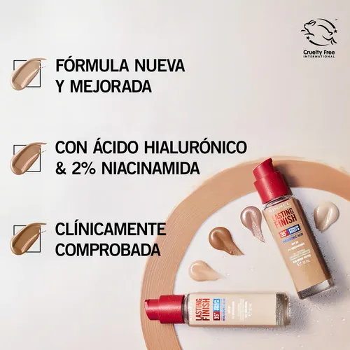 Base De Maquillaje Lasting Finish 35 Hours Rimmel London Tono 303 Honey