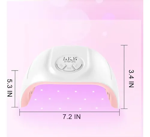 Lámpara Uv Wisdompark 72w Para Uñas De Gel Con 21 Leds