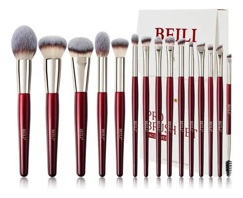 Set De Brochas De Maquillaje Beili 15 Piezas Profesional Sin