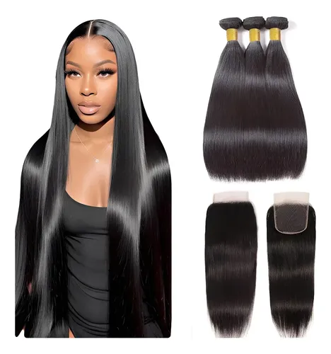 Mechones De Pelo Con Cierre Wowqueen Beauty 10a Straight 40