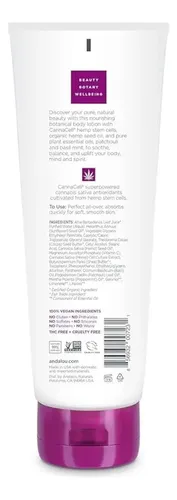 Andalou Naturals Loción Corporal Ritual Cannacell, 236 Ml