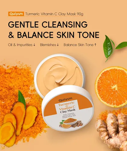 Mascarilla Facial Aclarante Quiyum – Cúrcuma Y Vitamina C