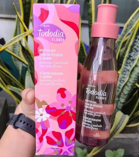 Body Splash Tododia Flores, Flor De Durazno Y Jazmin, 200ml