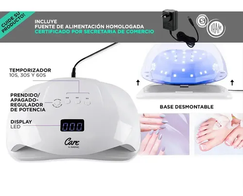 Kit D Cabina 72 Uv Led Torno Esmaltes Semipermanentes Gel Uv