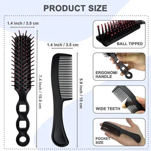 Set De Cepillos Y Peines Para Cabello Josehana 100 Unidades
