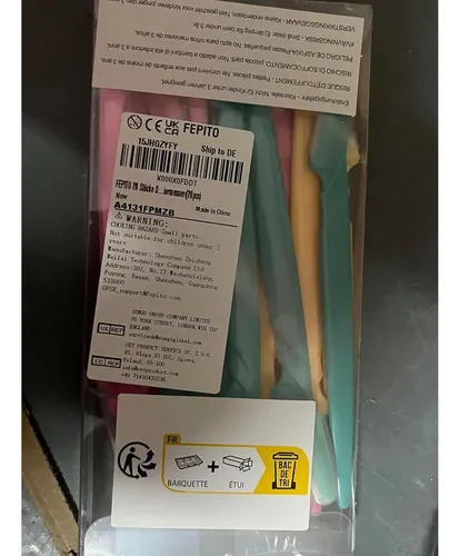 Rasurador De Cejas Fepito 20 Unidades Acero Inoxidable