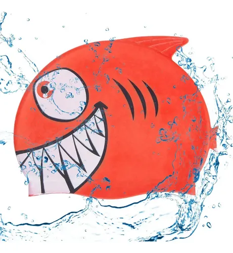 Gorro De Baño En Forma De Tiburón Para Niños, Diseño