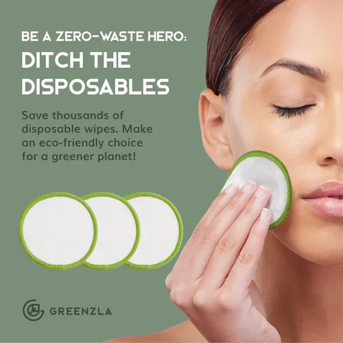 Almohadillas Desmaquillantes Reutilizables Greenzla (paquete