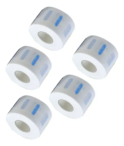 Tiras De Cuello, 5 Rollos De Papel Para Peluquería Elástico