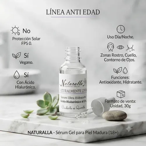 Combo Regenerador Naturalla Crema Y Sérum Hialurónico