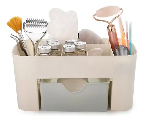 Organizador De Escritorio – Maquillaje – Manicura – Deco Color Blanco