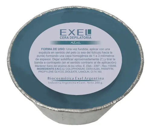 Cera Depilatoria Profesional Exel Elastica Para Depilar 200g