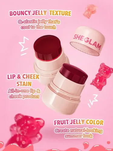 Sheglam Rubor Y Labial Textura Gelatina Frutal – Tonos Tono Del Maquillaje Howdy