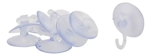 Chupón Colgador Ventosa Plástica Con Gancho Para Gorro 10uds
