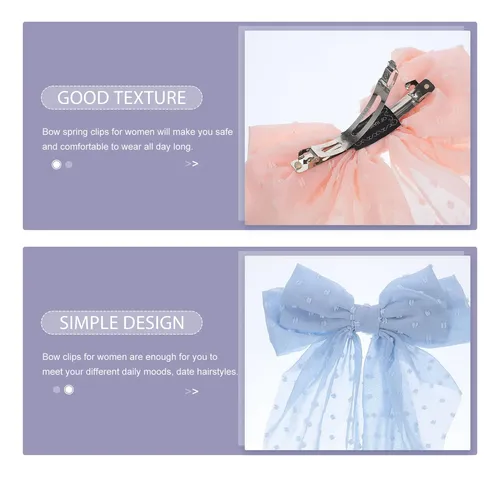 3piezas Accesorios Para Cabello Niña Moños Grandes Con