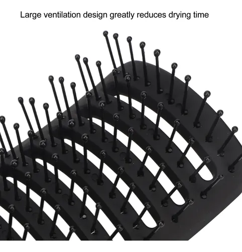 Cepillo Desenredante Curvado Con Ventilación Y Orificios Hue