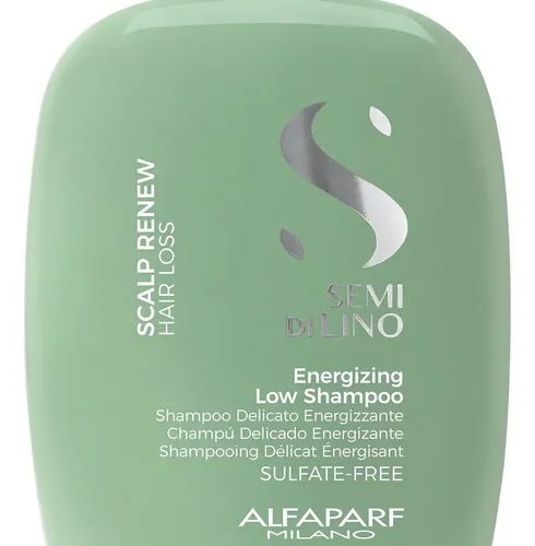 Shampoo Alfaparf Semi di Lino Energizante Anticaída para Cabello Debilitado de 250 mL
