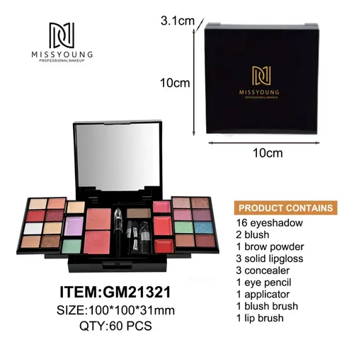 Kit De Maquillaje Estuche Completo Todo En Uno+espejo