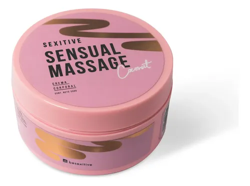 Crema Sexitive Sensual Massage Corporal Perfumada Aroma Coco