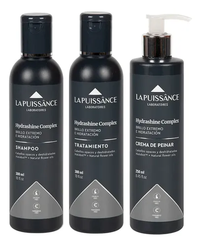 La Puissance Hydrashine Shampoo Acondicionador Crema Peinar