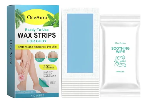Tiras De Cera Para El Cuerpo, 20 Unidades, Para Eliminar La