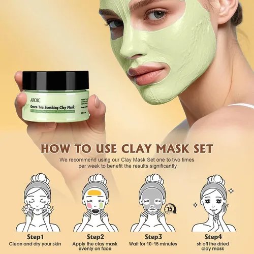 Máscara Facial De Arcilla Con Vitamina C, Cúrcuma Y Barro De