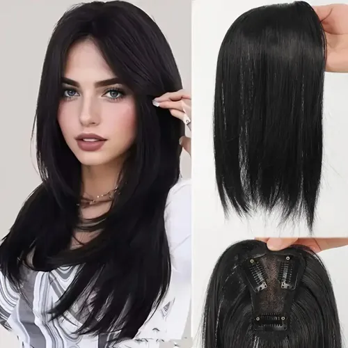 Toppers De Cabello Con Flequillo Extensiones De Pelo