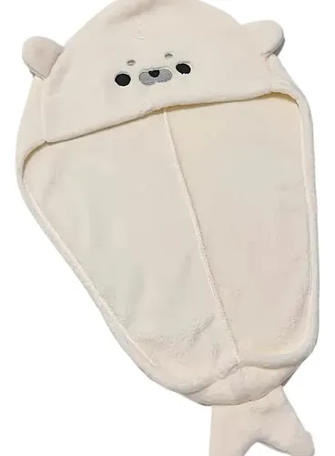 Gorro Baño Foca Coral Suave Y Super Absorbente
