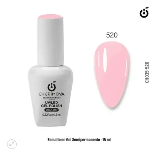 Cherimoya Semipermanente Colores Uv/led 15ml Color Unicorn 520