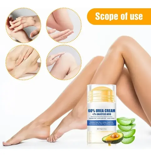 Crema Hidratante Para Pies, Crema De Urea Con 60% Urea Má