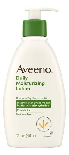 Loción Corporal Hidratante Diaria Aveeno, 12 Onzas