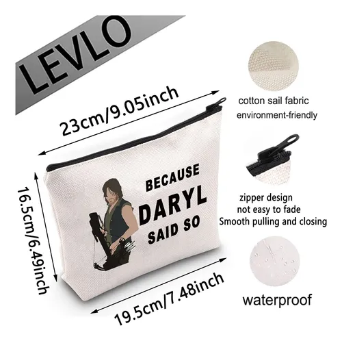 Bolsa De Maquillaje Cosmética Levlo Daryl Quote Daryl Fans D