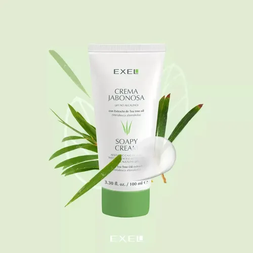 Crema Jabonosa Exel Tea Tree X 100ml Para Acne O Piel Grasa.