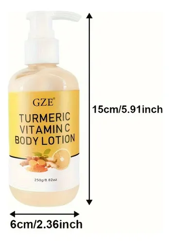 Loción Vitamina Gze Cúrcuma C Vitamina Cuerpo C Bo Crema Zcc