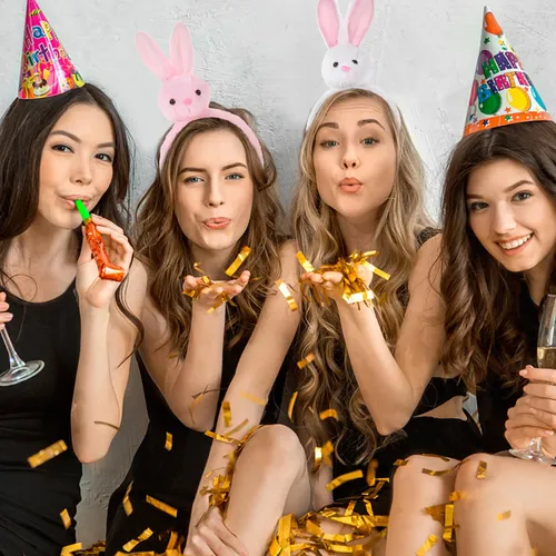 Diademas Peluche Conejo 2 Piezas Cintas Para El Pelo Pascua