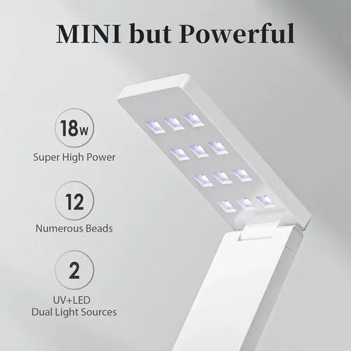 Lámpara Uv Para Uñas Tipsketch 18w Led Curado Rápido
