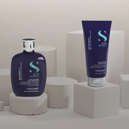 Shampoo Alfaparf Brunette Semi Di Lino 1000ml Negro Castaño
