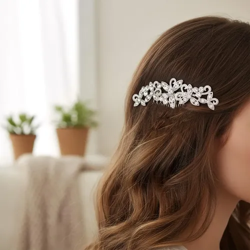 Peineta De Novia Con Rhinestone,accesorios Para El Cabello