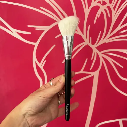Brocha Angular Para Rubor Glamory 10 Pelo Natural Negro