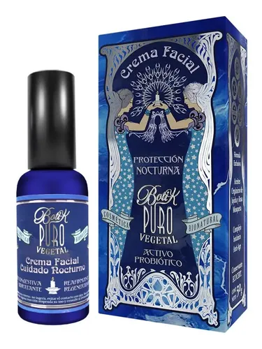 Crema Facial Nocturna Natural Boti-K Puro Hidratante Antiage 50ml