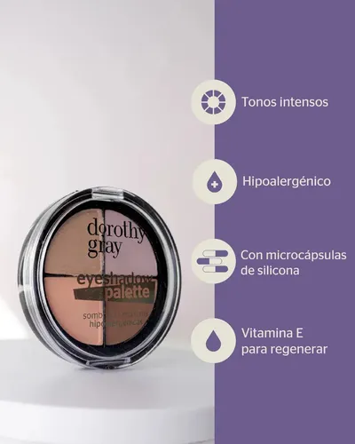 Dorothy Gray Cuarteto De Sobras Compactas Hipoalergenicas Sombra Brown