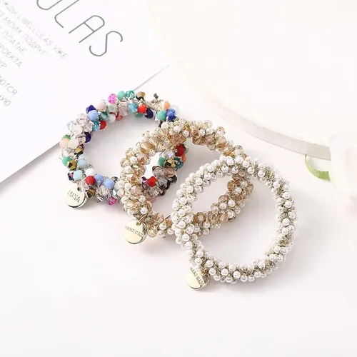 Brinie Pearl Scrunchie – Cintas Elásticas Para El Pelo, Colo